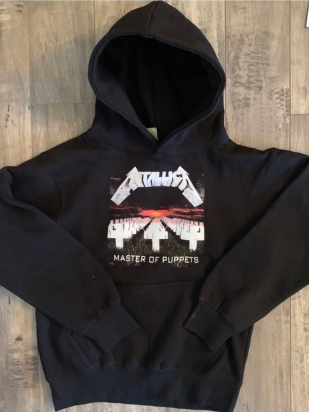 Metallica 'Master of Puppets' Black Kids Hoodie